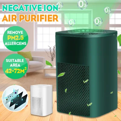 【5-Layer Purification】Air Purifier Filter Air Cleaner Eliminate Smoking/Dust/Pollen/Dander with Night Light for Home Office Car