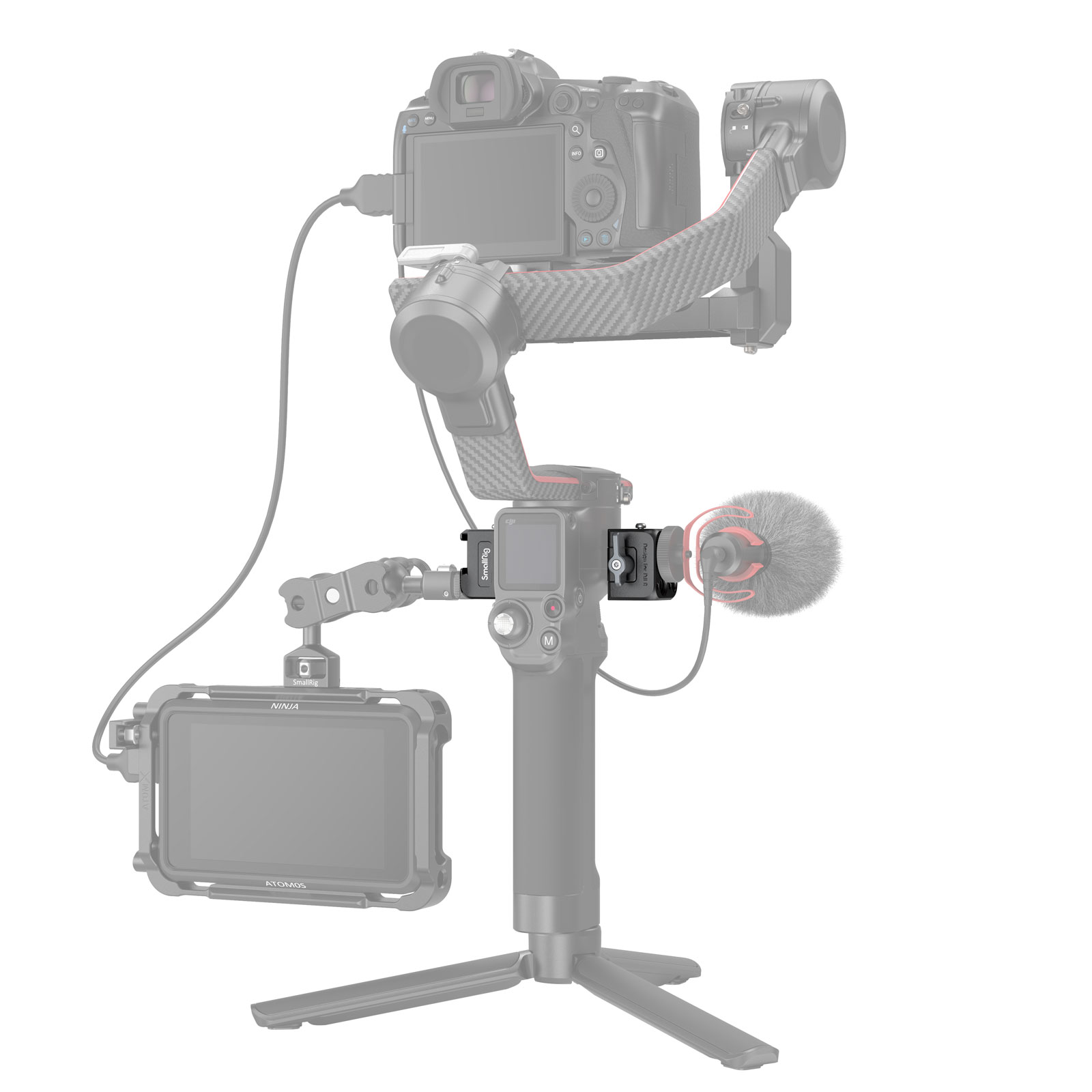 SmallRig Phụ kiện kẹp NATO gắn kết được thiết kế cho DJI RS 4 / RS 4 PRO/RS 2/RSC 2 3025