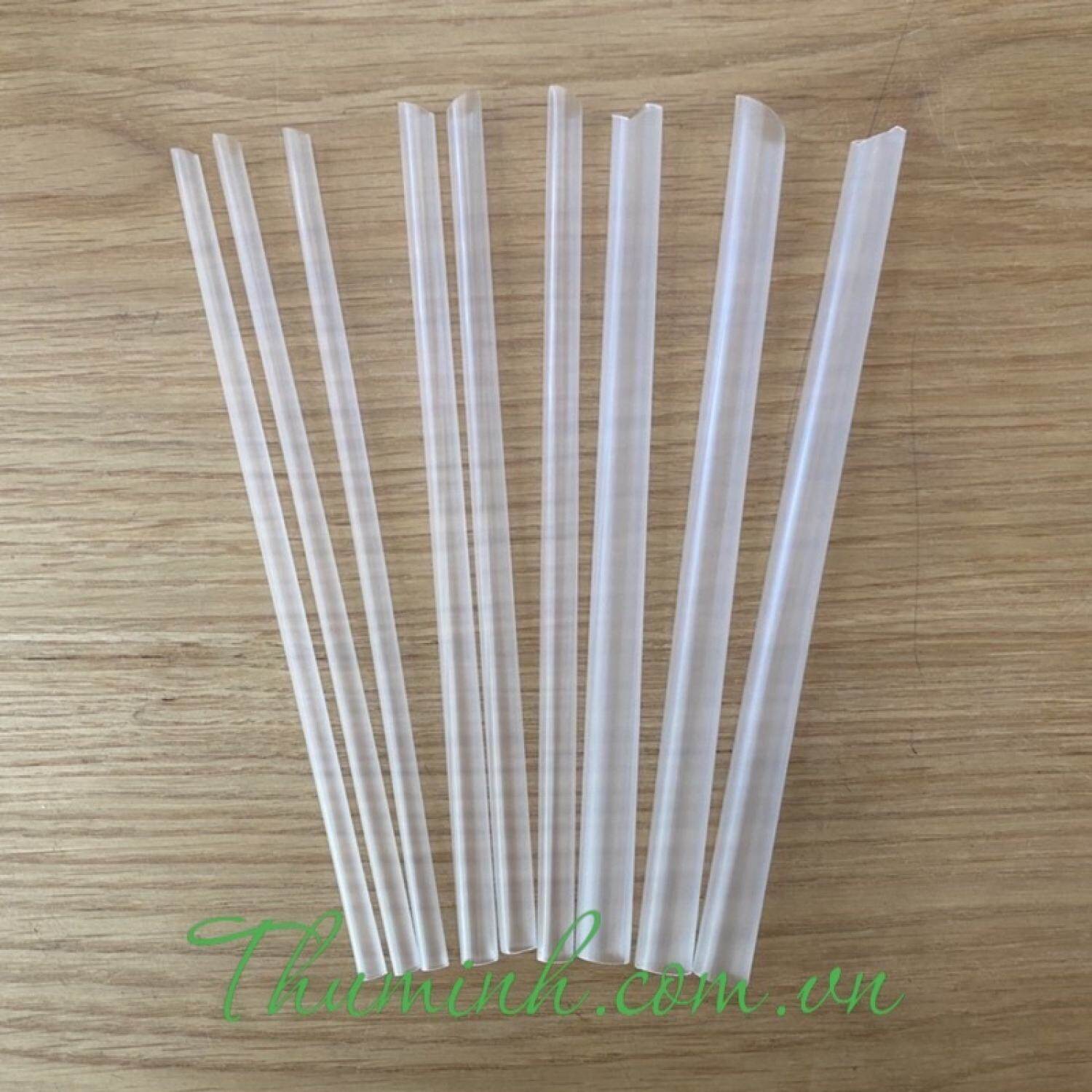 Ống Hút Trắng Trong Phi 6, 8, 12 Bịch 500g