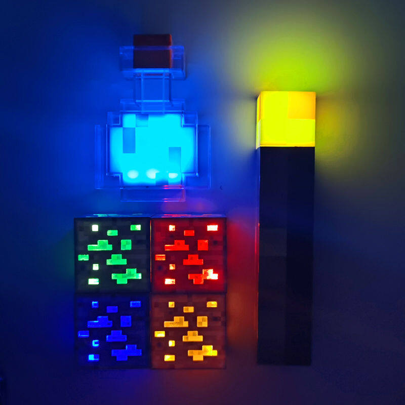 My World Genuine My Torch Miner's Lamp Game Surrounding Color Changing