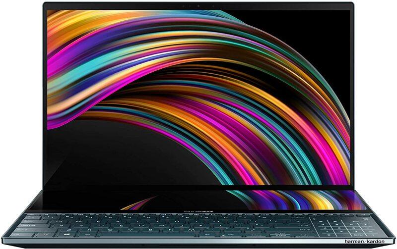 ASUS ZenBook Pro Duo UX581 Laptop, 15.6” 4K UHD NanoEdge Touch Display, Intel Core i9-10980HK, 32GB RAM, 1TB PCIe SSD, GeForce RTX 2060, ScreenPad Plus, Windows 10 Pro, Celestial Blue Malaysia