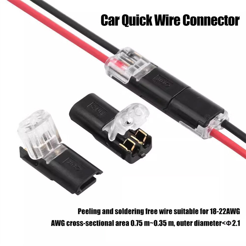 10 cái 2 Pin cách dây cắm cáp Snap kết nối xe không thấm nước solderless đường dây nối điện dải nhanh chóng Splice kết nối thiết bị đầu cuối kẹp