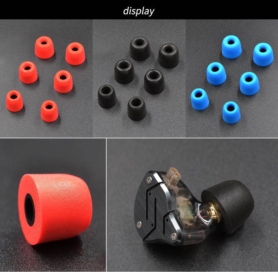 KZ trong tai earbuds tiếng ồn-hủy bỏ bộ nút tai Mút lười thiết lập springback thoải mái tai bông gói ban đầu