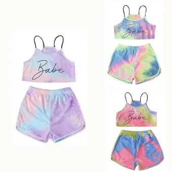 tie dye outfits for baby girl