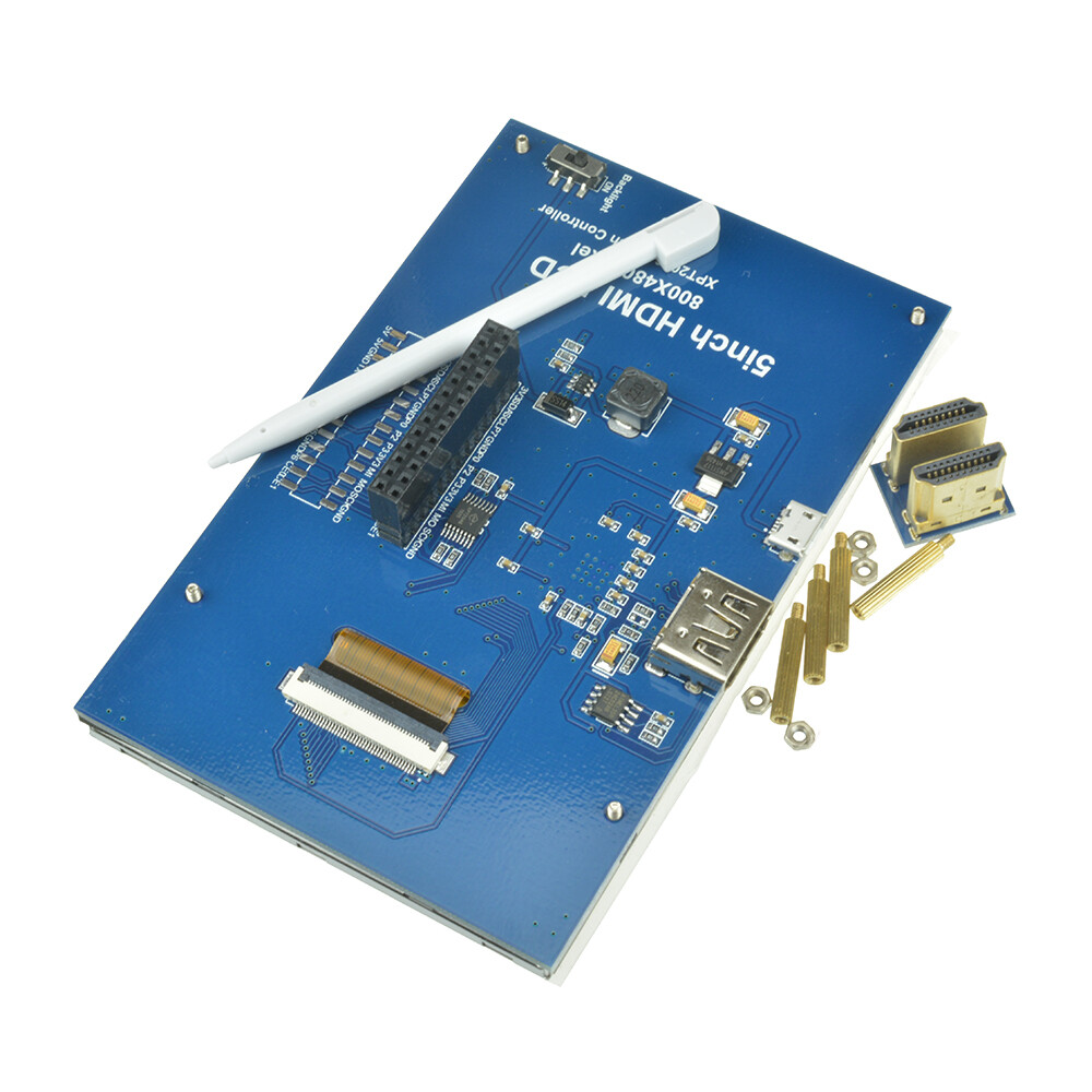 Original 5 inch HDMI Touch Screen TFT LCD Panel Module Shield 800X480 For Raspberry Pi