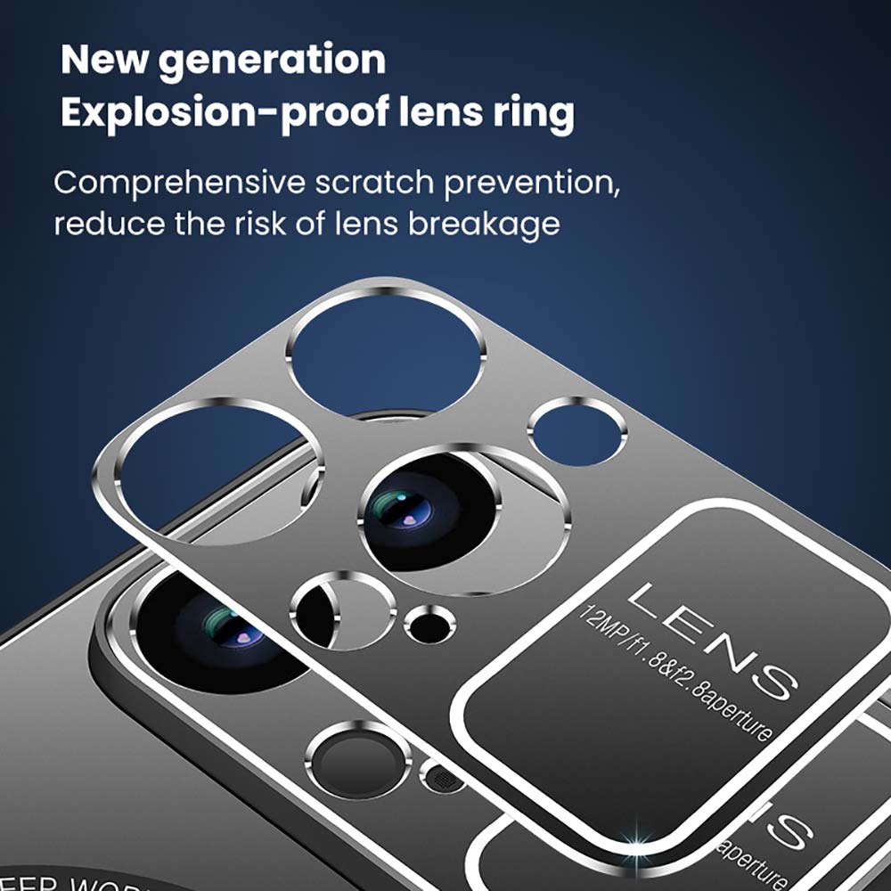 Camera Lens Protection Phone Case For iPhone 14 13 12 Pro Max 11 14Pro Max Shockproof Matte Wireless Charge LOGO Hole Back Cover