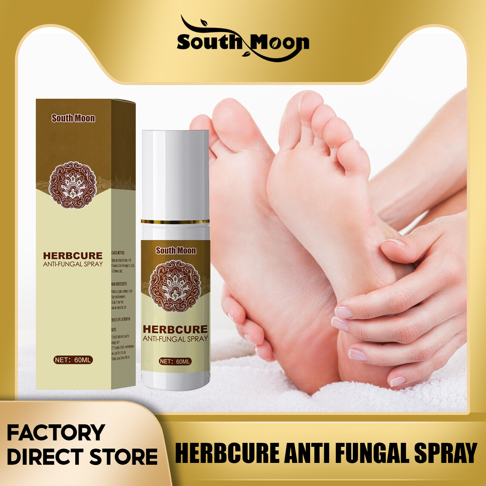 South Moon Feet Spray Antipruritic Beriberi Spray Anti Itching Sweat