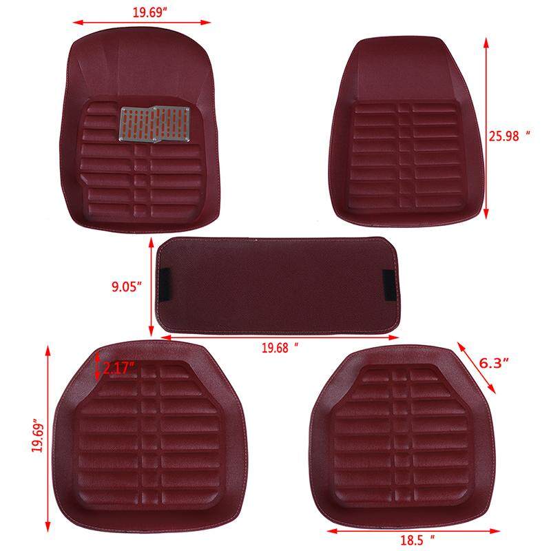 Red TDI Stripe Fully Tailored Car Mats 42