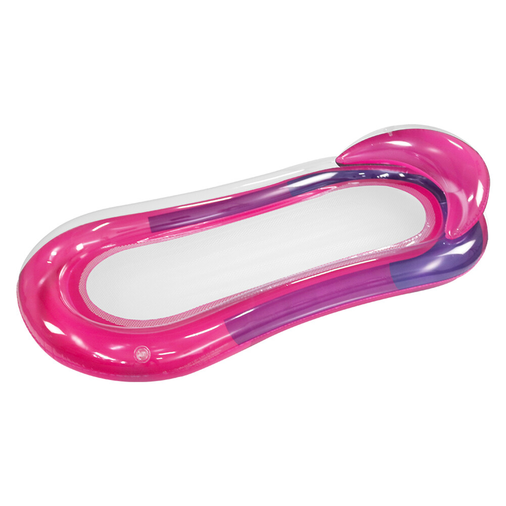 PVC Inflatable Hammock Bed Foldable Water Floating Bed Leak Proof Nozzle Durable Waterproof Wear Resistant Swimming Pool Accessories