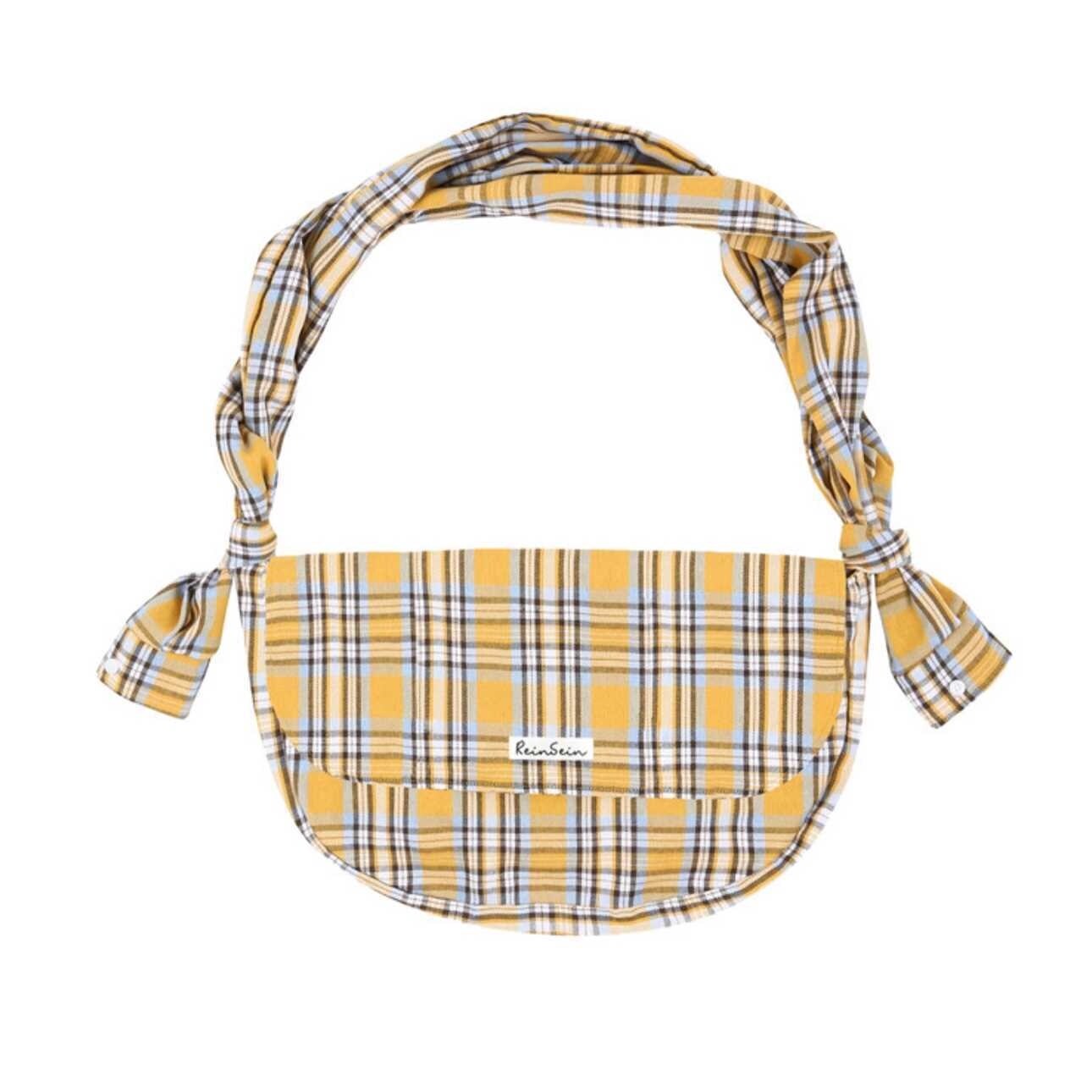 Somi Korea direct-mail reinsein grid inclined shoulder bag seventeen Xu Minghao all round on the same paragraph