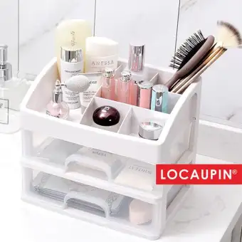Locaupin Office File Stationery Storage Cosmetics With Drawer