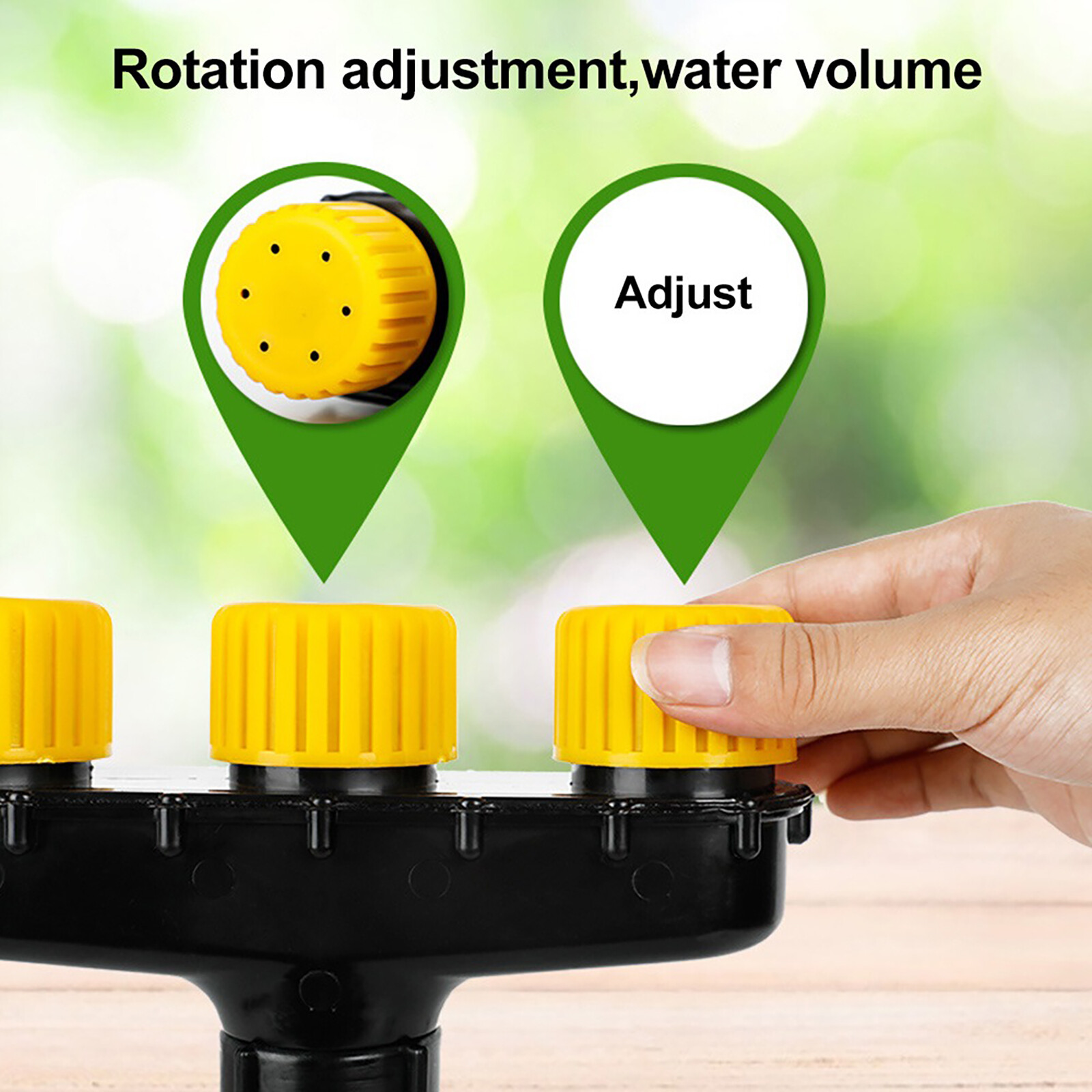 Multi-Head Sprinkler Sprayer Multi-Hole Sprinkler Head Safe to Seedlings