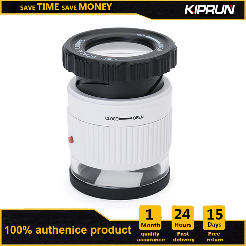 KIPRUN 30X Adjustable Magnification Magnifier, Magnifying Glass with