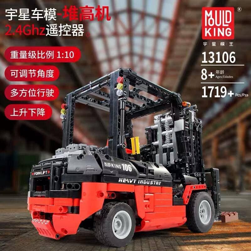 MOULD KING 13106 APPS REMOTE CONTROL FORKLIFT BUILDING BLOCKS Lazada