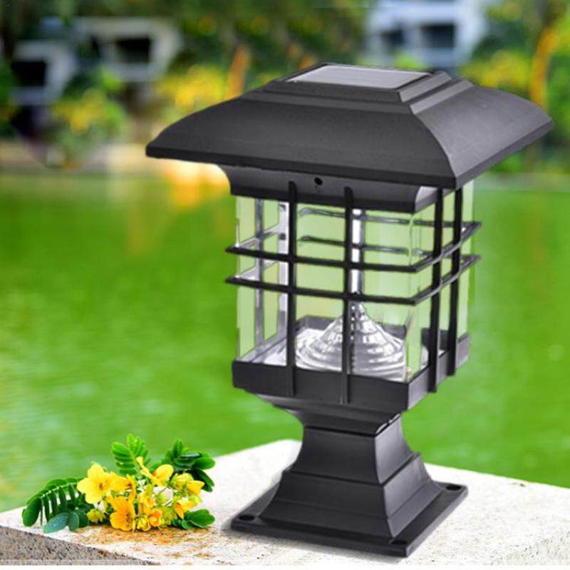 Đèn Trụ Cột Năng Lượng Mặt Trời Cảnh Quan Sân Vườn Đèn LED Chiếu Sáng Ngoài Trời Không Thấm Nước Công Viên Đèn Trang Trí