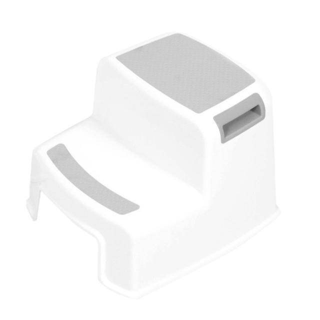 New 2 Steps Double Stool Plastic 280 lbs for Kids Anti Slip Child Ladder Children's Non slip Feet Increase Bathroom Toilet Stool