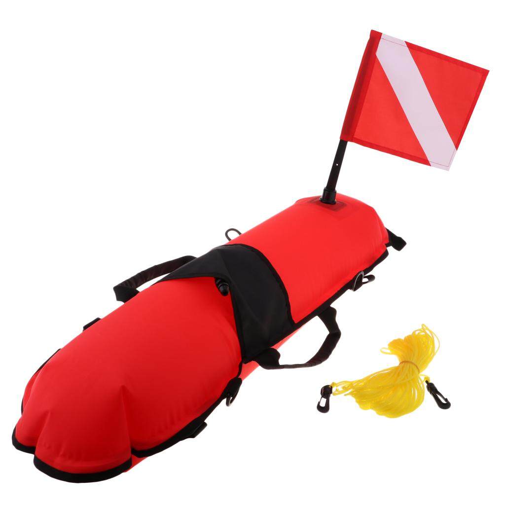 LazaraHome Scuba Diving Bouy Diver Below Inflatable Signal Floater with