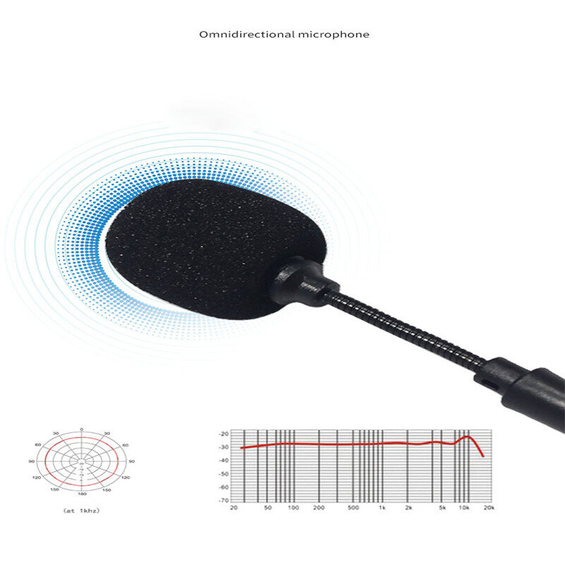 Kebigumei mini 3.5mm jack linh hoạt Mi-crô điện dung cho điện thoại di động phích cắm máy tính và chơi