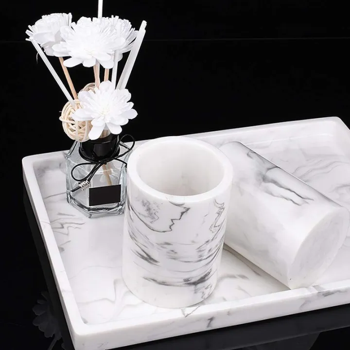 Vanity Tray Toilet Tank Storage Resin Bathtub Bathroom Vanity Tray Toilet Tank Storage