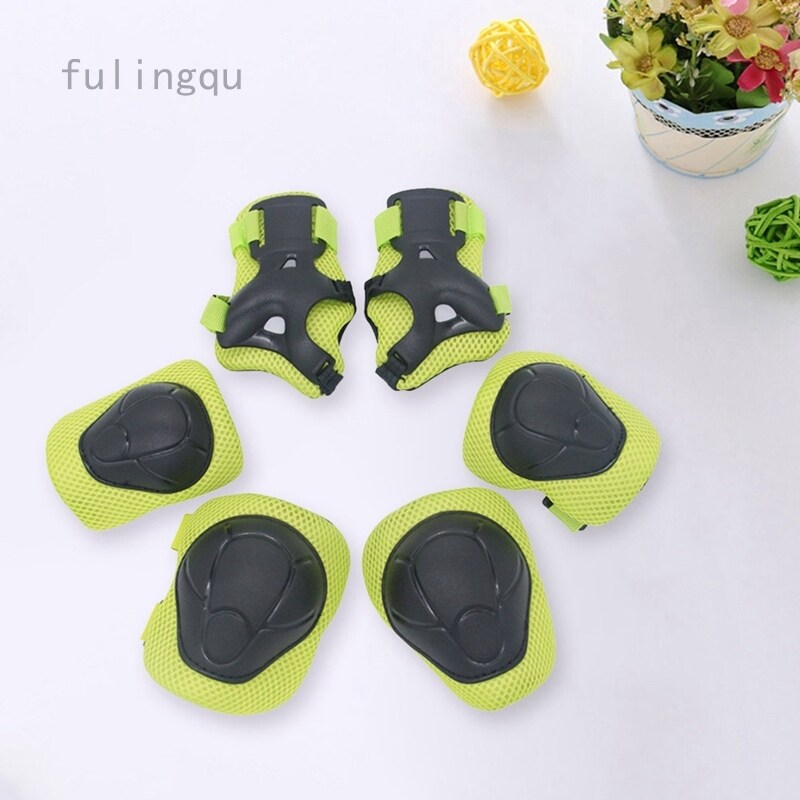 Phân phối Fulingqu Trẻ Em Hoạt Động Bảo Vệ Xe Đạp Trẻ Em Trượt Patin Skateboard Công Cụ Bảo Hộ Bảo Vệ Đầu Gối