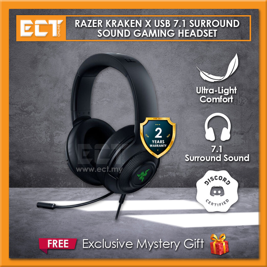 Razer Kraken X Usb 7 1 Surround Sound Gaming Headset Lazada Razer Kraken X Usb 7 1 Surround Sound Gaming Headset Lazada