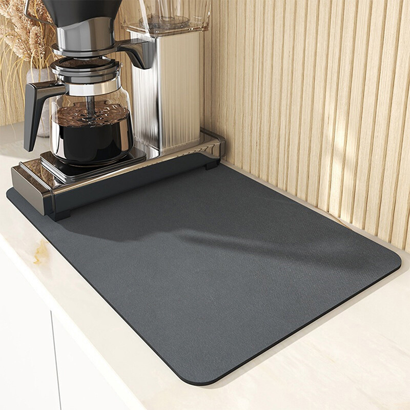 Blowing 1Pc Absorbent Mat Kitchen Counter Draining Pad Waterproof Non-slip Pad