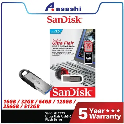Sandisk Ultra Flair Usb3.0 Flash Drive CZ73 16GB / 32GB / 64GB / 128GB / 256GB (SDCZ73)