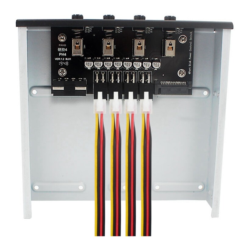 Hard Disk Selector Controller Hard Drive Power Switch Module for Desktop Computer Support 2.5/3.5 Inch SATA HDD