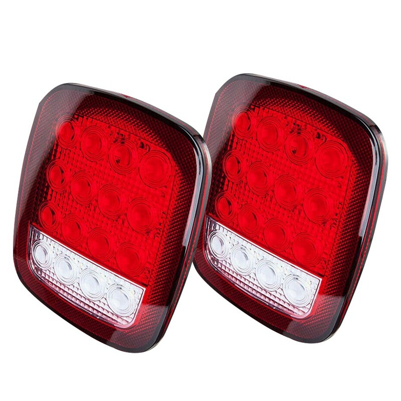 Led tail light rear light brake reverse turn signal for jeep wrangler tj cj yj