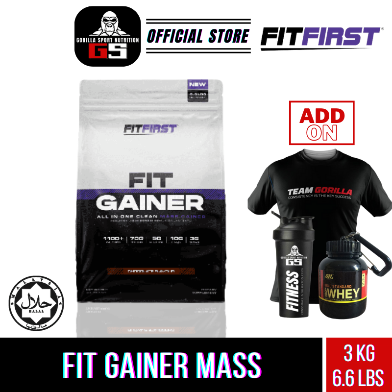 FIT FIRST GAINER (3kg)- Mass gainer +Menaikkan Otot/Berat+Bina Otot ...