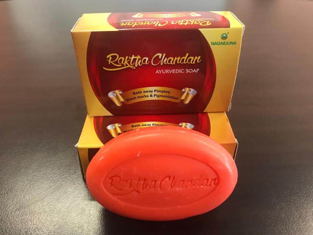 RAKTHA CHANDAN AYURVEDIC SOAP | RED SANDAL SOAP | PIGMENTATION | BLACK ...