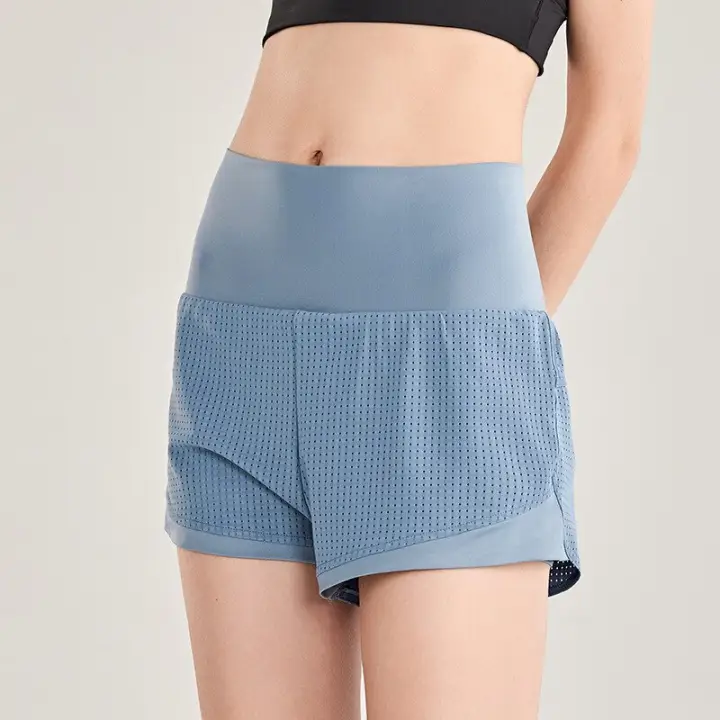 high waisted activewear shorts