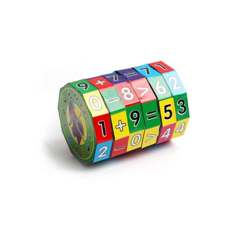 Montessori Magic Cube Math Toy Learning Puzzle Mathematics Operation Early Learning Toy Teaching Aid for Preschool Child
