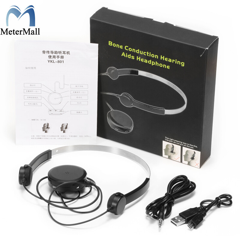 Hearing Aid Bone Conduction Headphones Headset Elderly Earphones for Hearing Difficulties