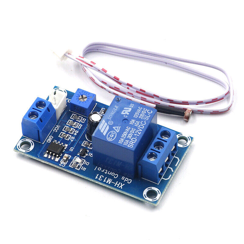 1PCS/2PCS Detection sensor brightness XH-M131 DC 5V light control switch 10A photoresistor relay module automatic control module