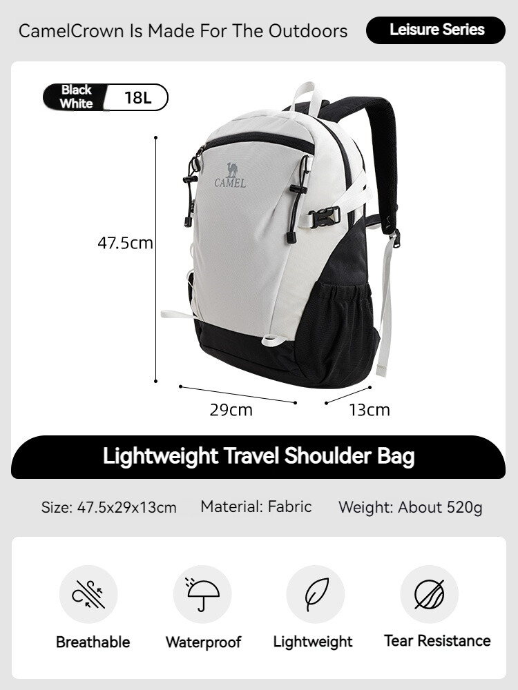 CAMELCROWN Backpack Outdoor Hiking and Mountaineering Bag Lightweight Leisure Travel Backpack