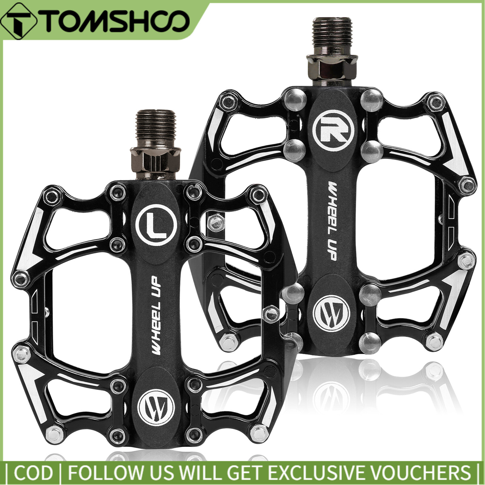 Aluminum Alloy Bicycle Pedal Cycling Pedal Mountain Bike Pedal Durable Foot Pedal Accessories