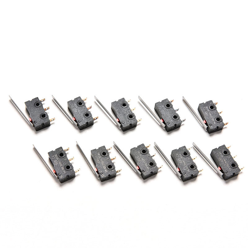 Ltg 10pcs tact switch kw11-3z 5a 250v microswitch 3pin buckle