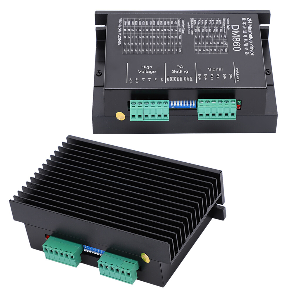 Stepper Motor Driver DM860 Aluminium Alloy Stepper Drives Durable High Security