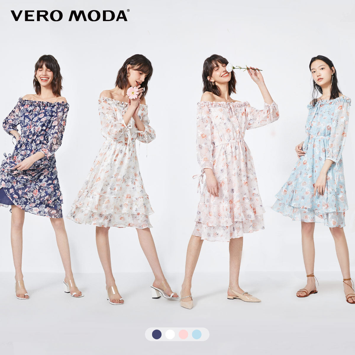 Vero moda chiffon dress Outlet