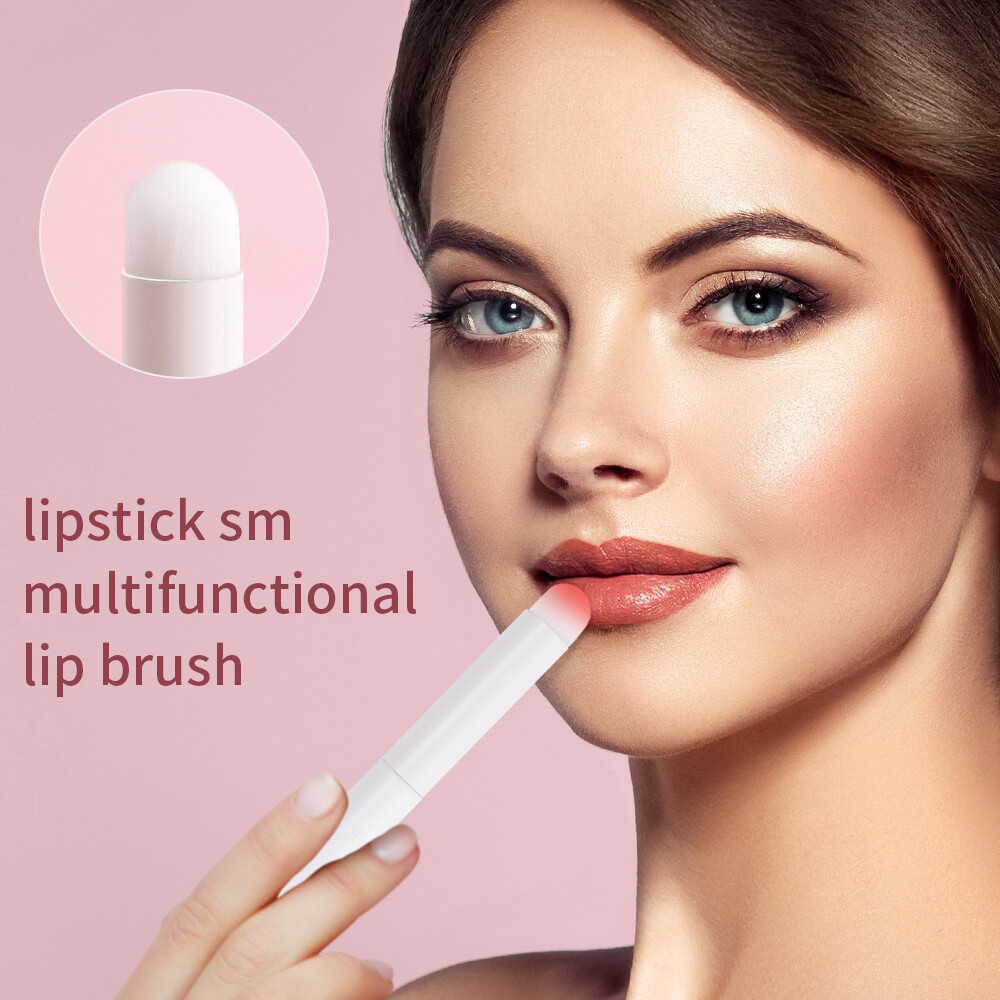 🔥Lip Brush🔥 Multifunctional Lips Brush Lipstick/concealer Brush Round Head Brush Concealer Brush Makeup Brushes Portable 3 Color