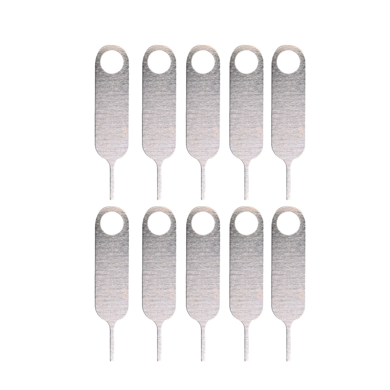 10pcs thẻ Sim dụng cụ tháo đinh ghim thực tế khay thẻ Sim que chọc thẻ pin khay thẻ Sim ejector kim cho điện thoại di động điện thoại thông minh