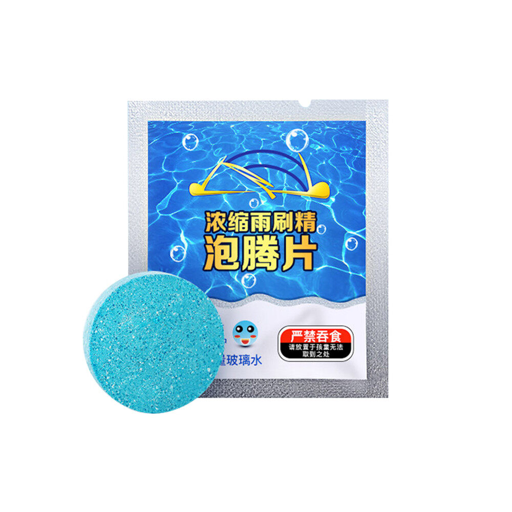 Aitemay 20pcs Car Windshield Wiper Glass Washer Auto Solid Cleaner Compact Effervescent Tablets Window Repair Accessories