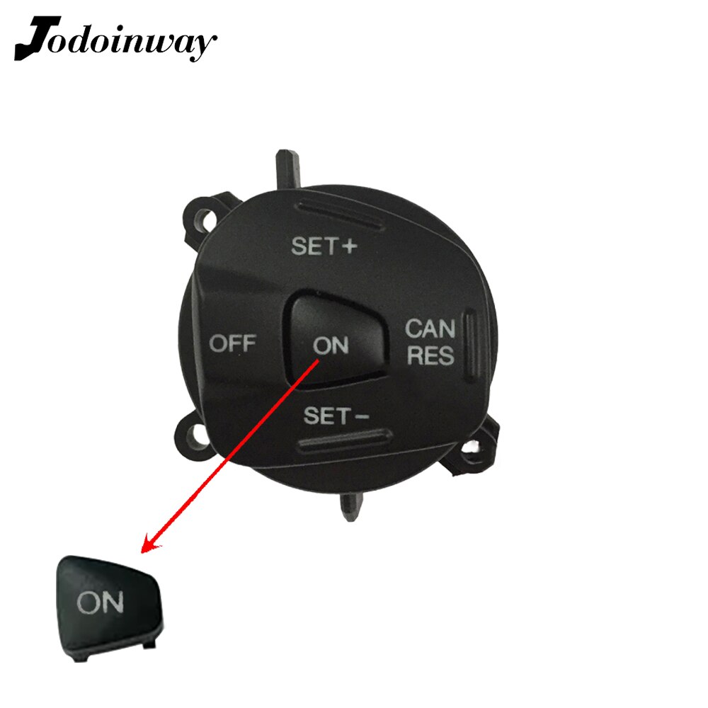 Blue led stee wheel cruise control switch single on button for ford fiesta mk7 mk8 st ecosport 2013 2015 car essories