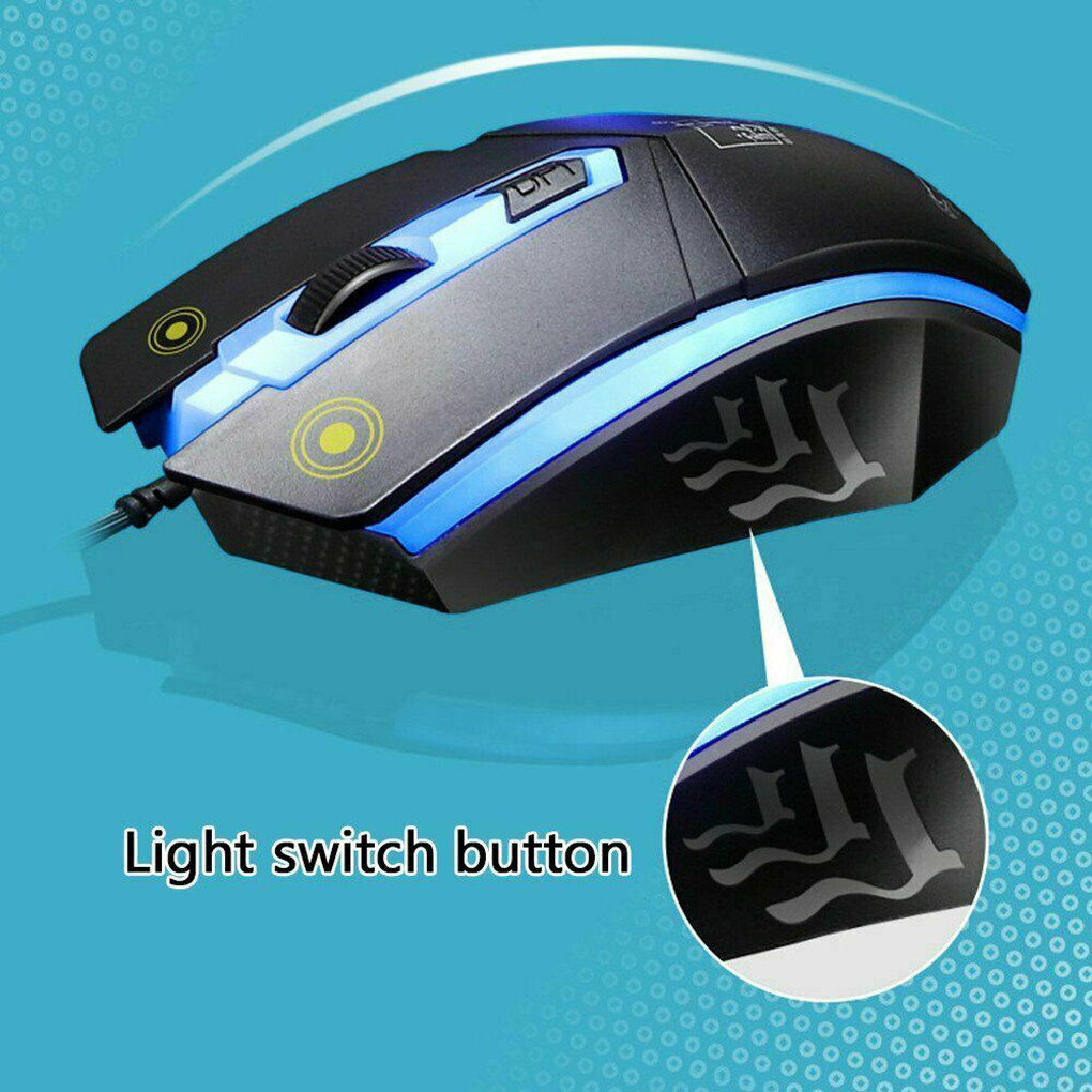 G21 USB Wired Keyboard Mouse Set LED Color Backlight Gaming Computer Mouse Keyboard