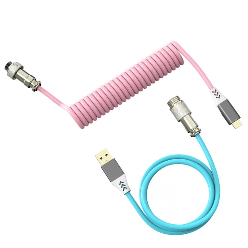🔥Miễn Phí Vận Chuyển + COD🔥Tất Cả 7.2ft Type-C Sang USB Bàn Phím Cơ Cáp Dữ Liệu Custom Dây Cáp Xoắn Bền