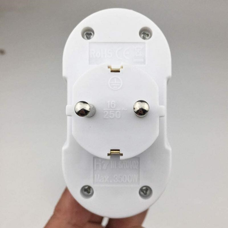【Hot】phích Cắm Chuyển Đổi Châu Âu Bộ Chuyển Đổi Ổ Cắm 1 Sang 2 Chiều Ổ Cắm Điện Tiêu Chuẩn EU Phích Cắm Du Lịch Di Động 16A Bộ Chuyển Đổi Đức AC 250V