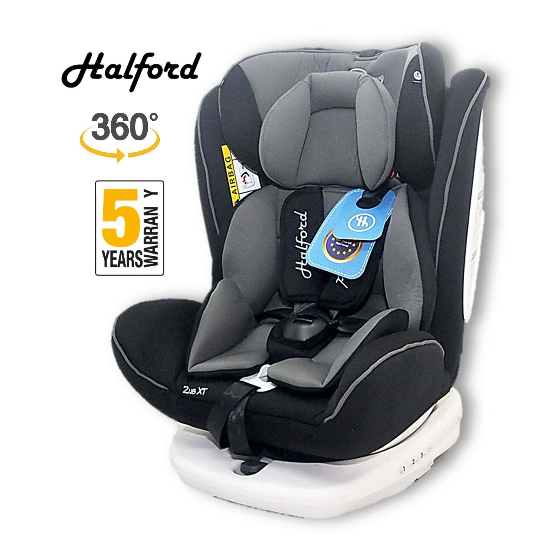 Halford Zeus 360 Black Rearward Facing Car Seat 0-13Kg 5-Point