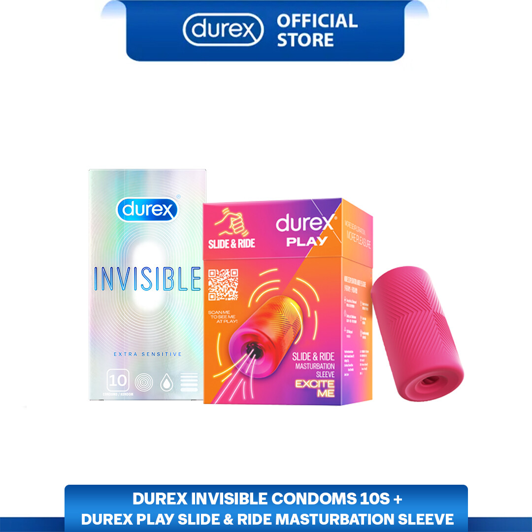 Toy - Sleeve Condom] Durex Play Slide & Ride Masturbation Sleeve + Durex  Invisible Extra Sensitive Condoms 10's | Lazada