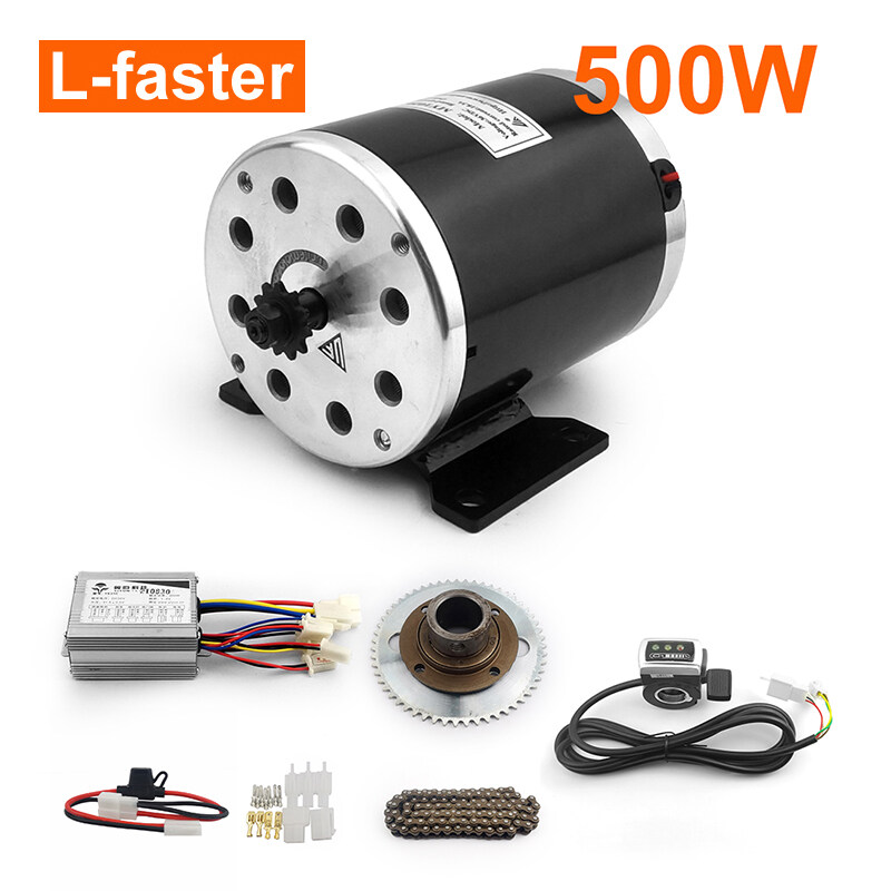 MY1016 500W 25H Chain Drive High Speed Brush DC Motor Kit Lazada